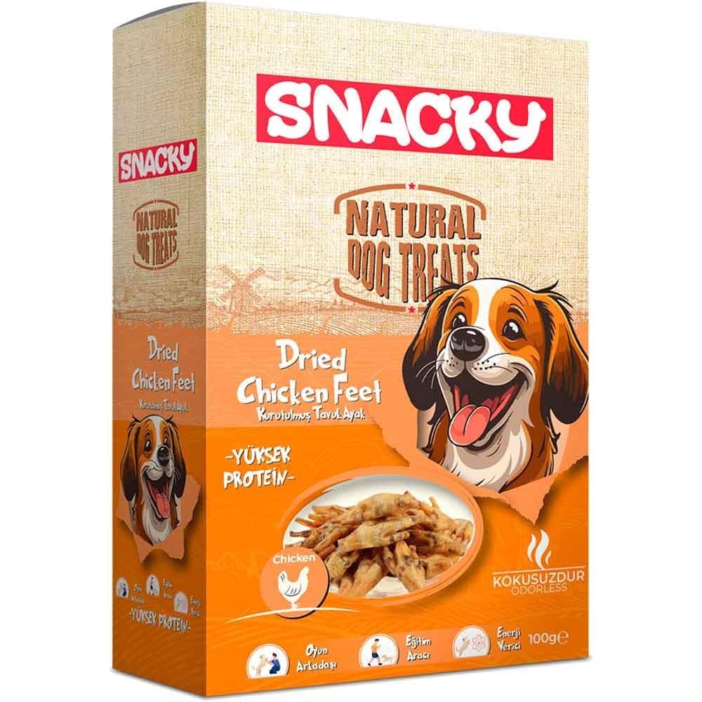 Snacky Köpek Ödülü Kurutulmuş Tavuk Ayağı 100 Gr