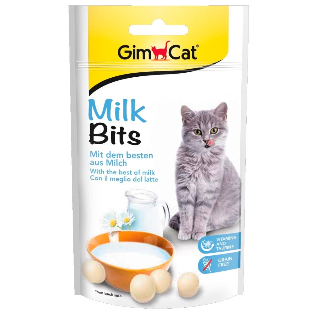 GimCat Milk Bits Sütlü Taurinli Tahılsız Kedi Ödülü 40 Gr