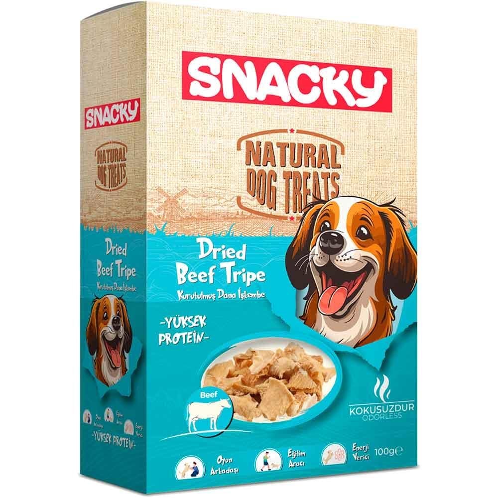 Snacky Köpek Ödülü Kurutulmuş Dana İşkembe 100 Gr