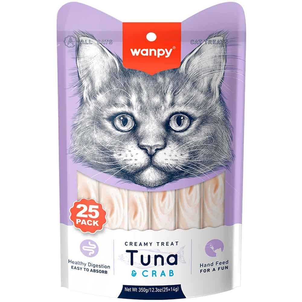 Wanpy Ton Balıklı Yengeçli Kedi Ödülü 14 Gr X 25'li