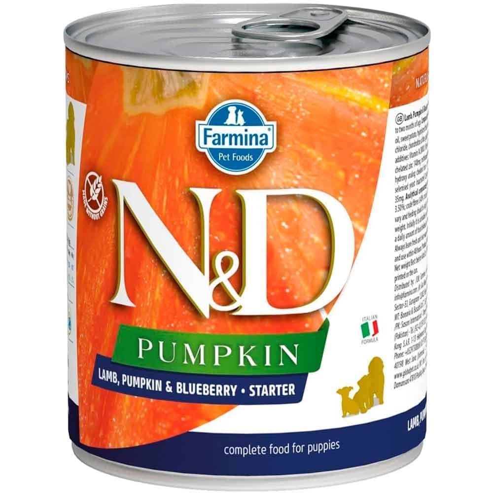 ND Balkabaklı Kuzulu Starter Mini Yavru Köpek Konservesi 285 Gr