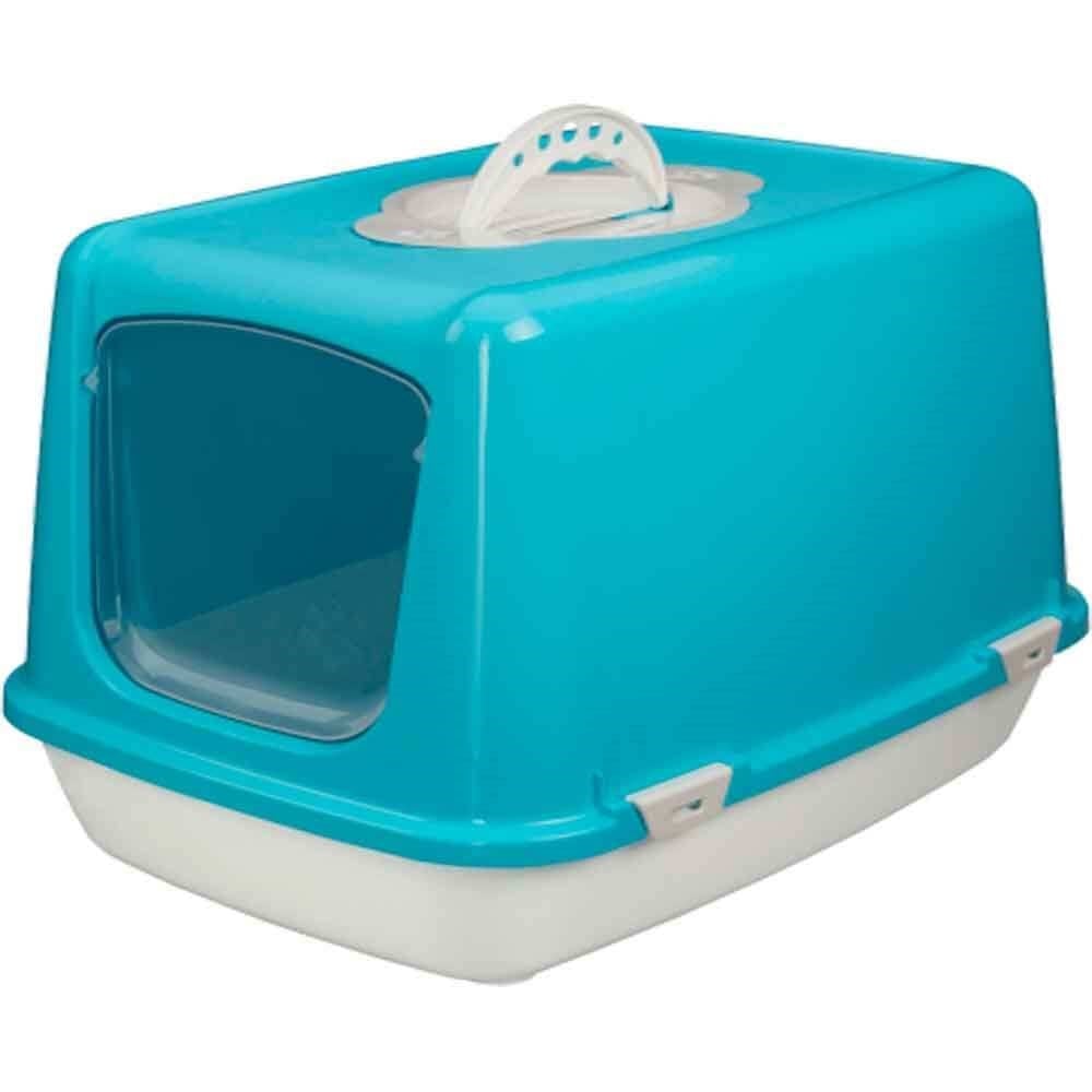 Amazon Kapalı Kedi Tuvaleti Mavi