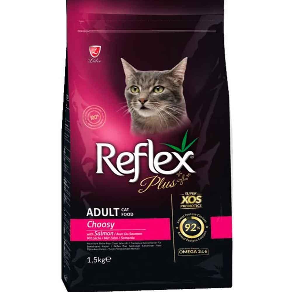 Reflex Plus Choosy Seçici Kediler için Somonlu Kedi Maması 1,5 Kg