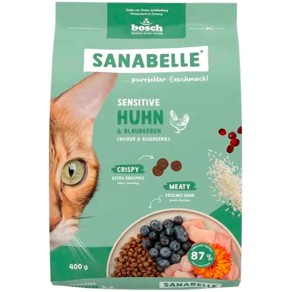 Sanabelle Huhn Tavuklu Yaban Mersinli Kedi Maması 400 Gr