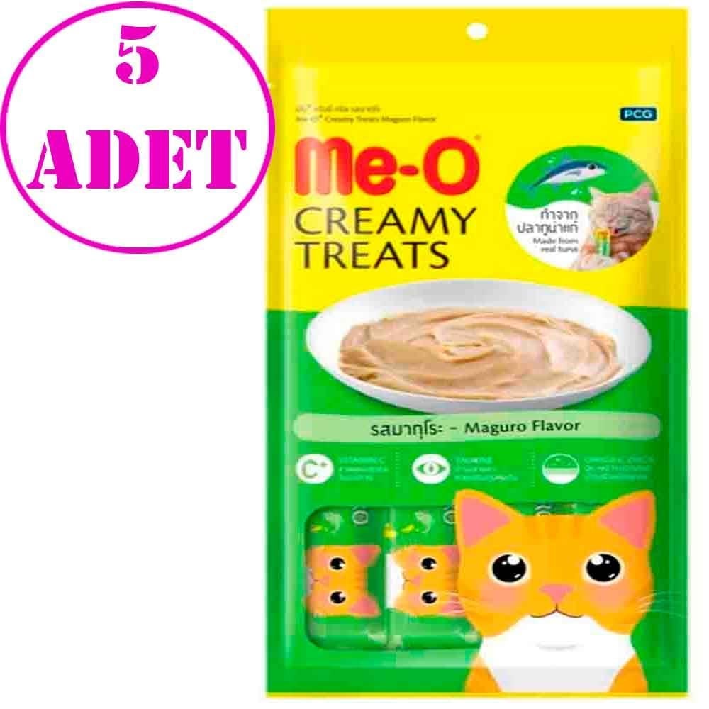 Meo Sarı Yüzgeçli Orkinos Balıklı Krema Kedi Ödülü 4x15 gr 5 AD