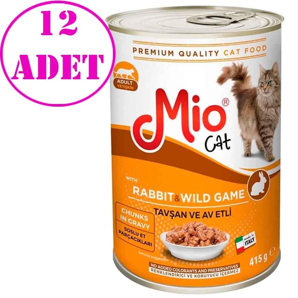 Mio Kedi Konservesi Tavşan ve Av Hayvanlı 415 GR 12 AD