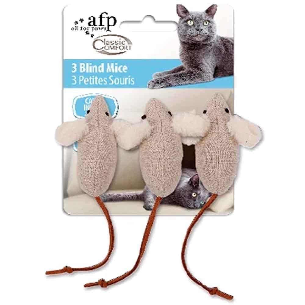 AFP Classic Comfort Kedi Oyuncağı Peluş Fare 3'lü