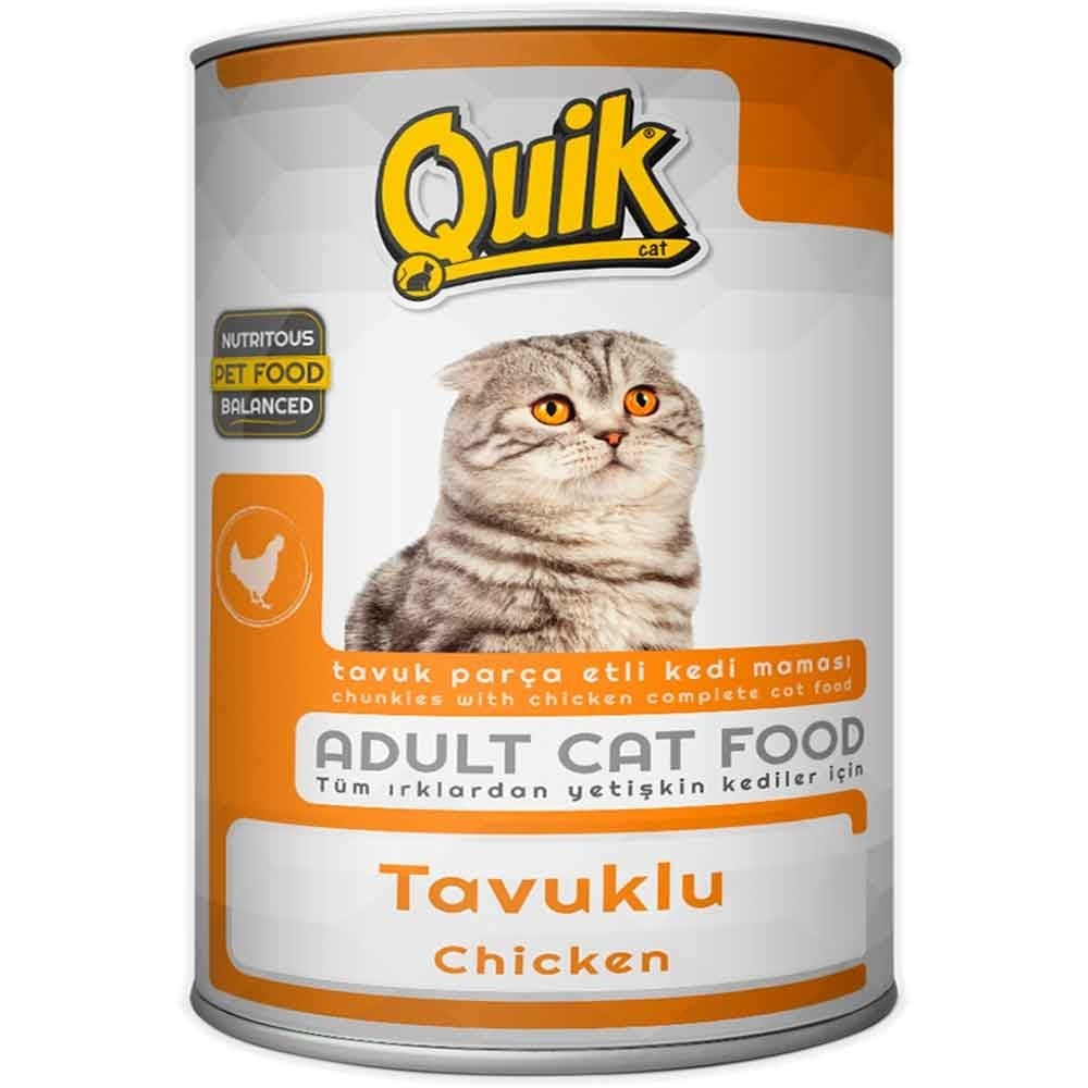 Quik Kedi Konservesi Tavuklu 415 gr