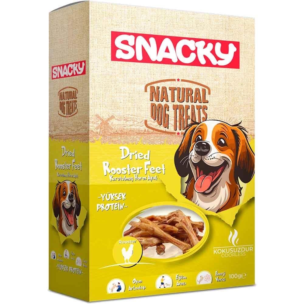 Snacky Köpek Ödülü Kurutulmuş Horoz Ayak 100 Gr