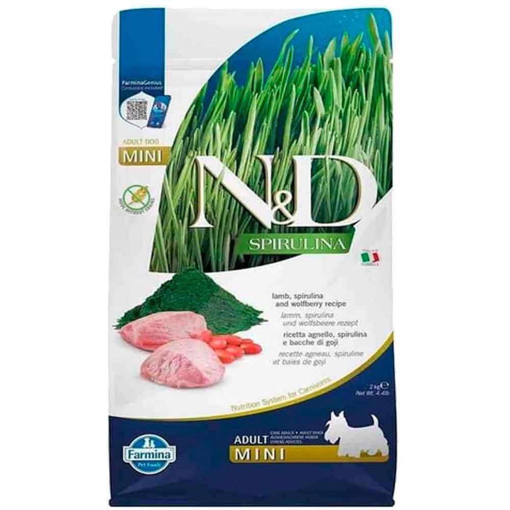 ND Spirulina Kuzu Etli Mini Irk Köpek Maması 2 KG