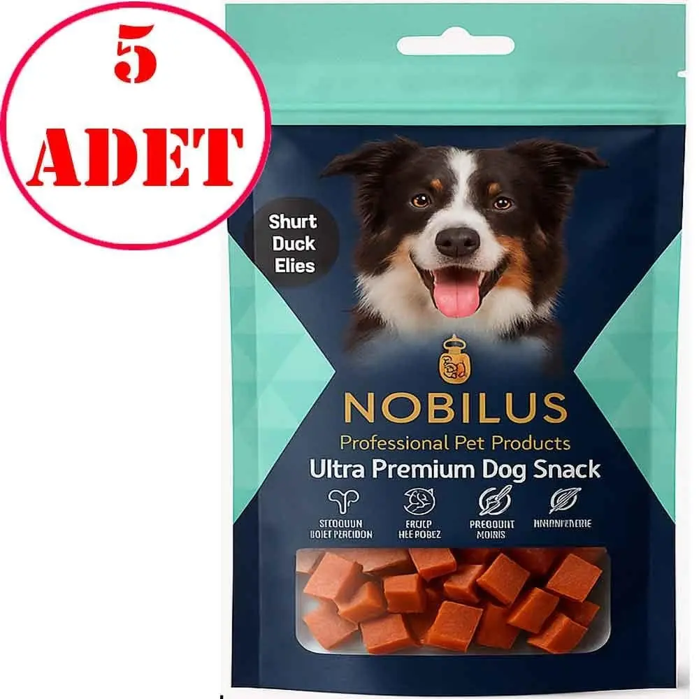 Nobilus Köpek Ödül Maması Ördekli Küpler 80 Gr 5 AD