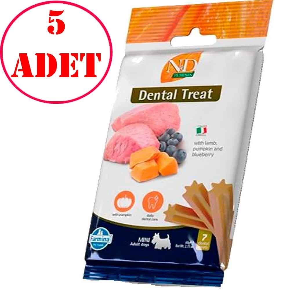 ND Dental Treat Kuzulu Yaban Mersinli Mini Köpek Ödülü 7'li Paket 5 AD
