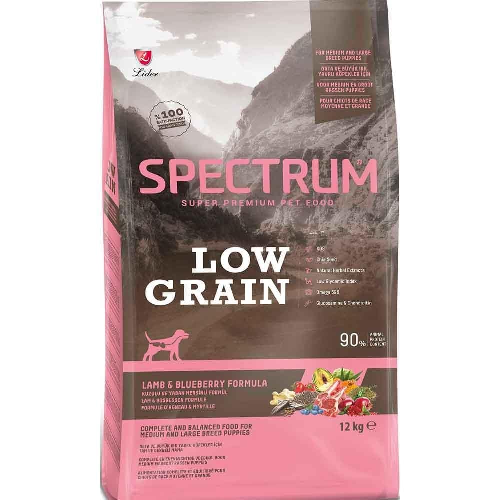 Spectrum Yavru Köpek Maması Kuzu Etli Yaban Mersinli Orta Irk 12 Kg