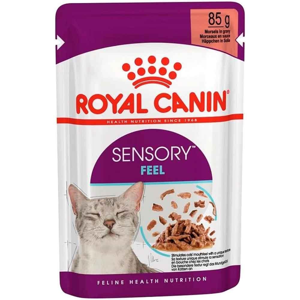 Royal Canin Sensory Feel Etli ve Balıklı Soslu Kedi Konservesi 85 Gr