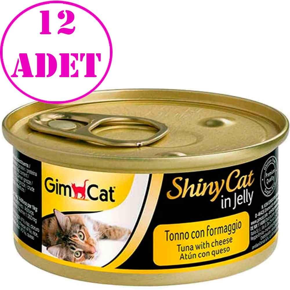 Gimcat Shinycat Ton Balık ve Peynirli Kedi Konservesi 70 Gr 12 AD