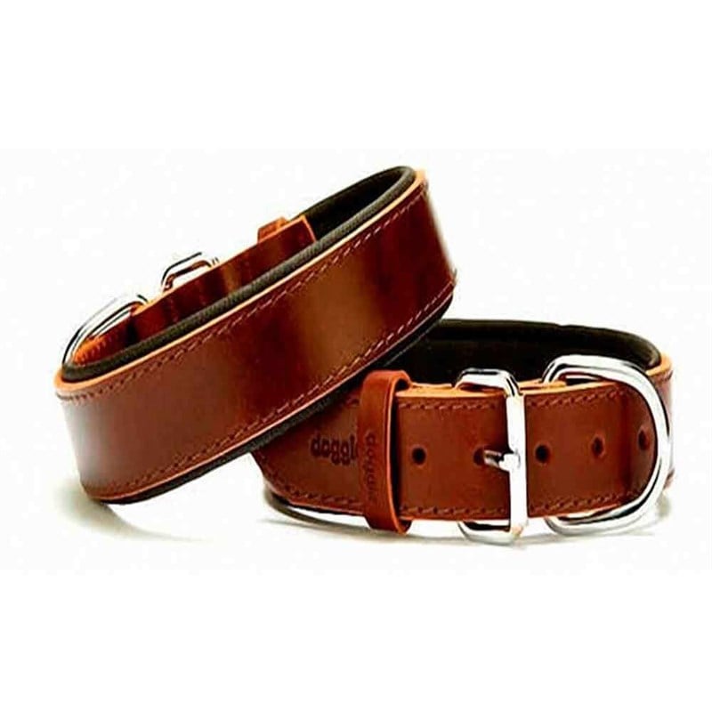 Doggie Yumuşak Dokulu Sade Köpek Boyun Tasması Kahverengi SBT-3510 L