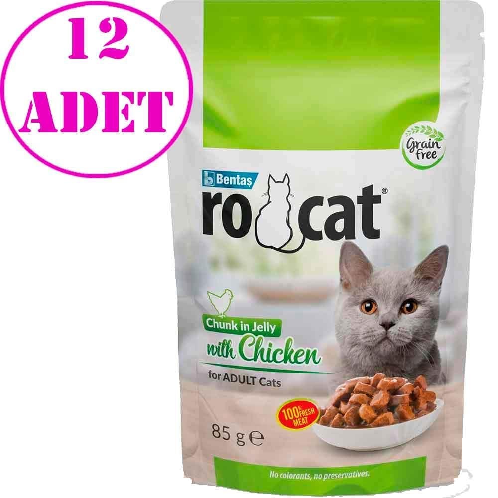 Ro Cat Tavuklu Kedi Yaş Maması 85 Gr 12 AD