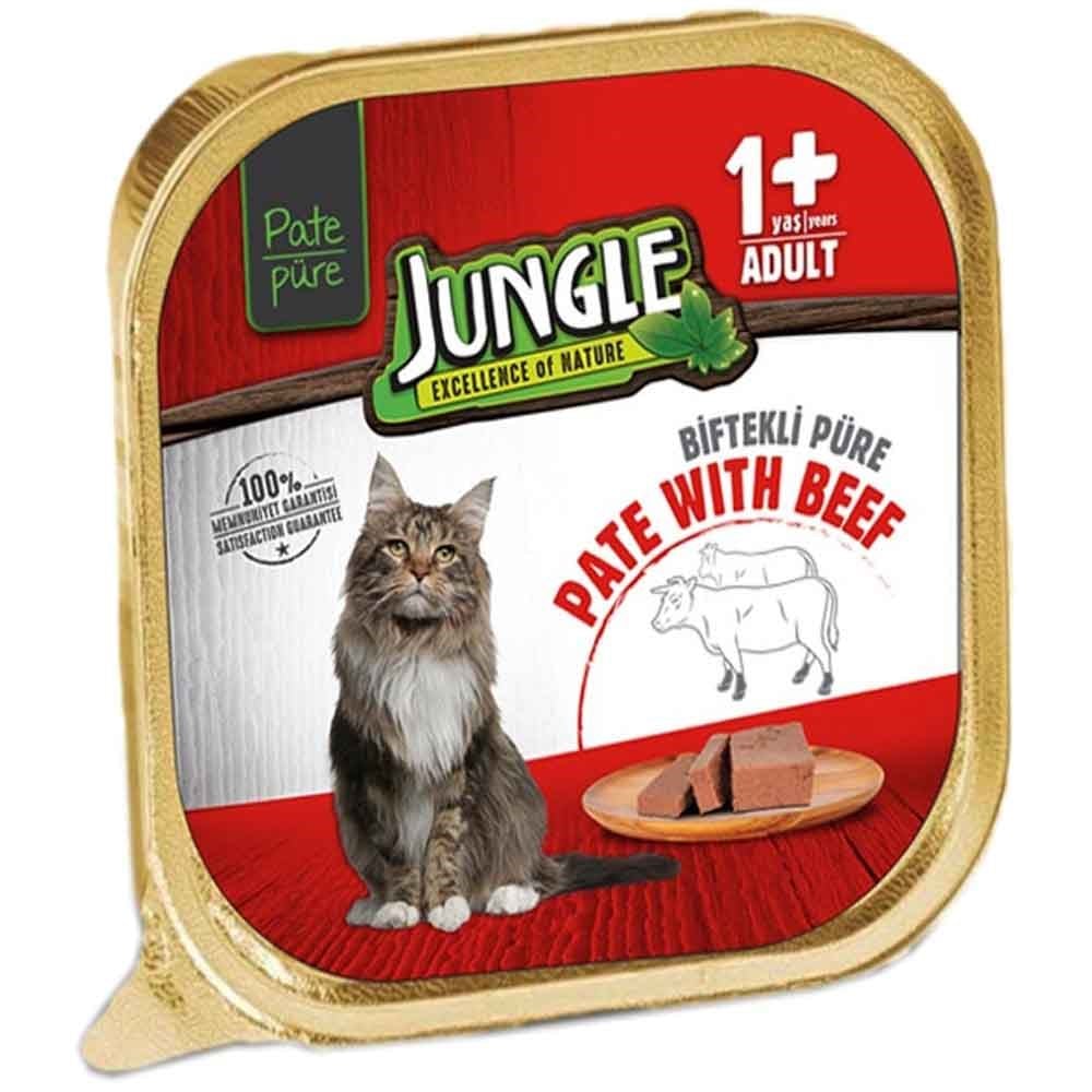 Jungle Kedi Yaş Mama Dana Etli Ezme 100 Gr