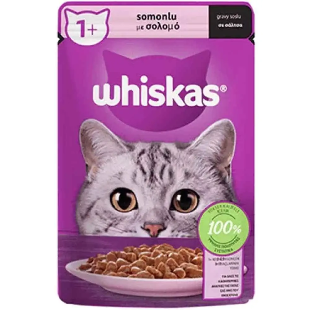Whiskas Somonlu Pouch Kedi Maması 85 Gr