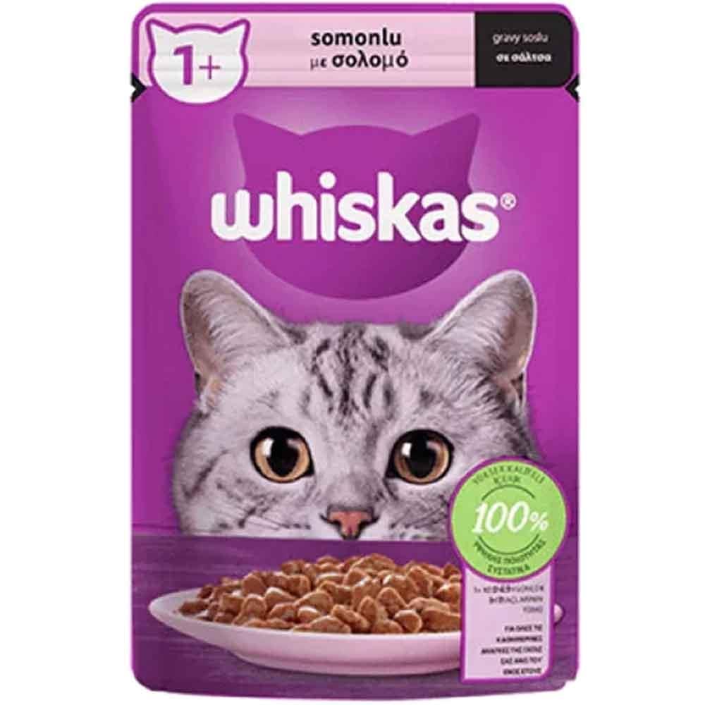 Whiskas Somonlu Pouch Kedi Maması 85 Gr