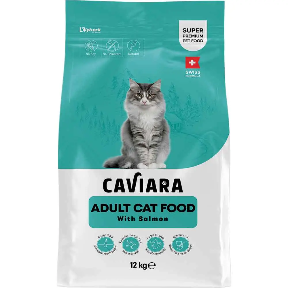 Caviara Kedi Maması Somonlu 12 Kg
