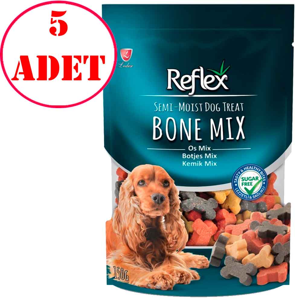 Reflex Bone Mix Yumuşak Köpek Ödülü 150 Gr 5 AD
