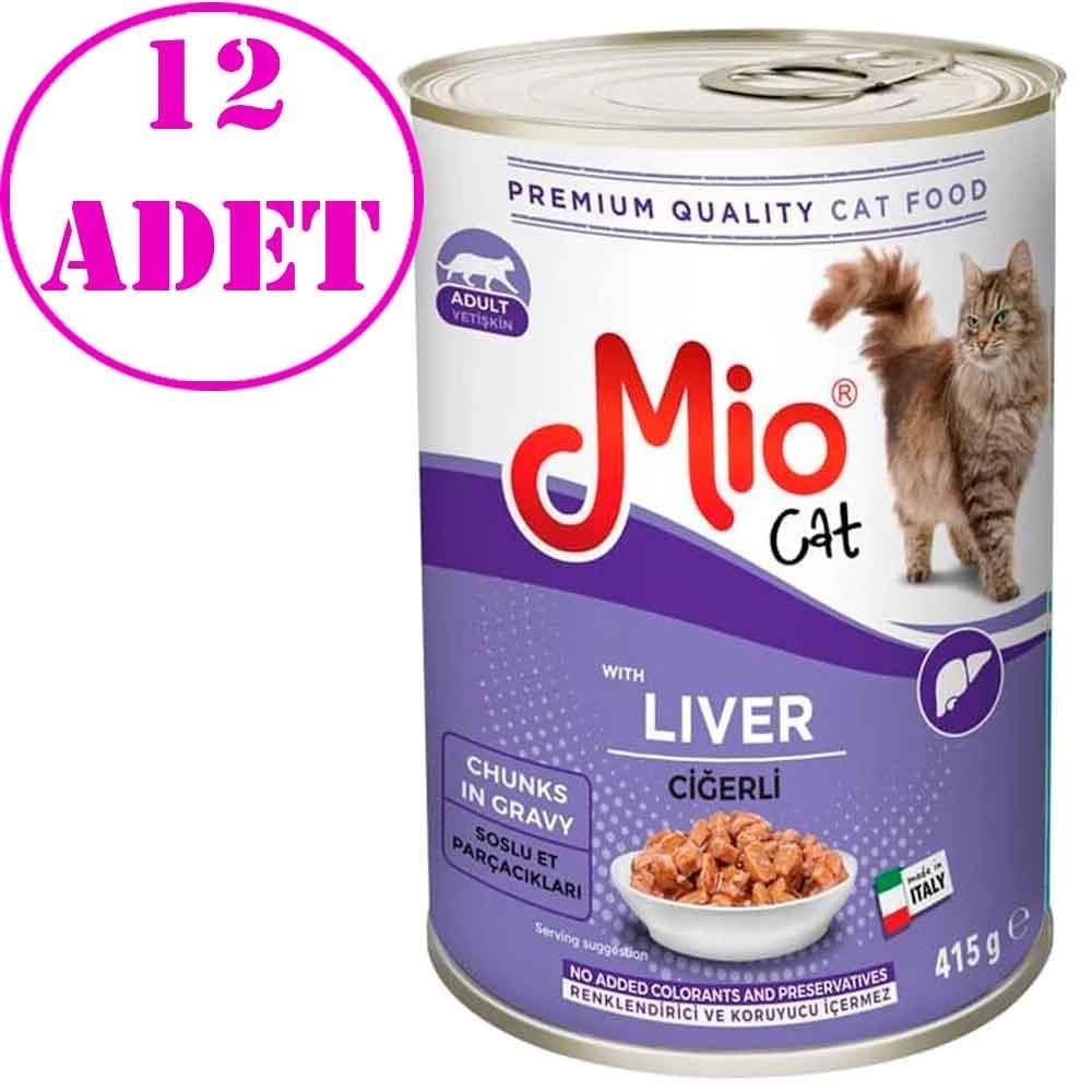 Mio Ciğerli Kedi Konservesi 415 GR 12 AD