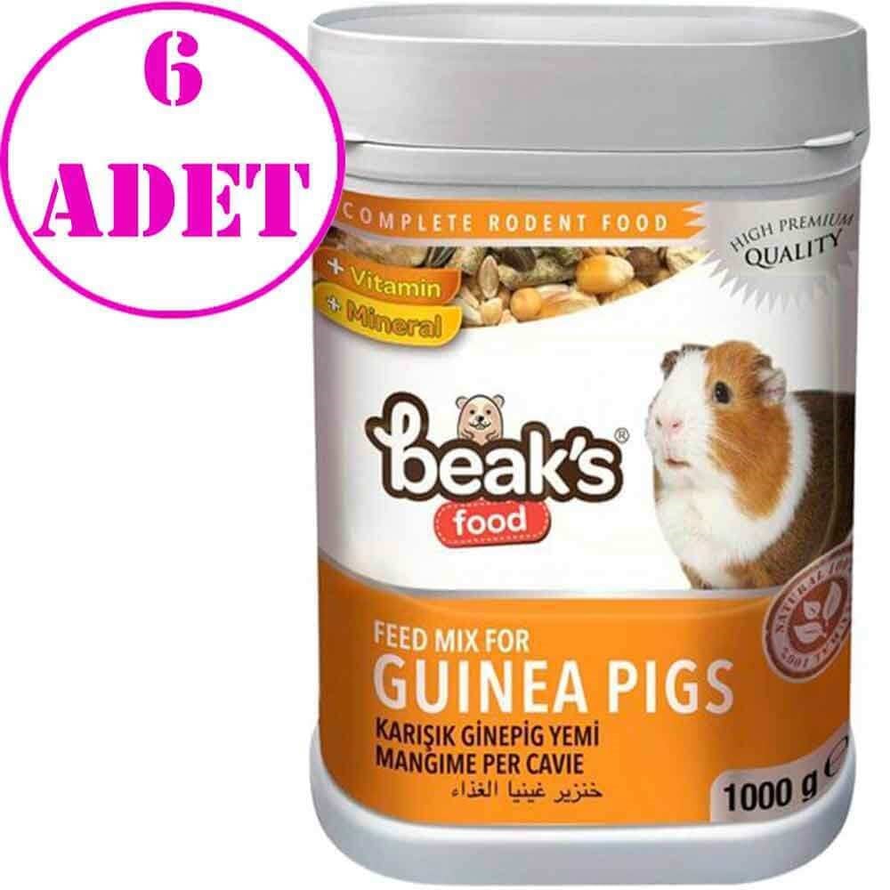 Beaks Karışık Guinea Pig Yemi 1000 gr 6 AD