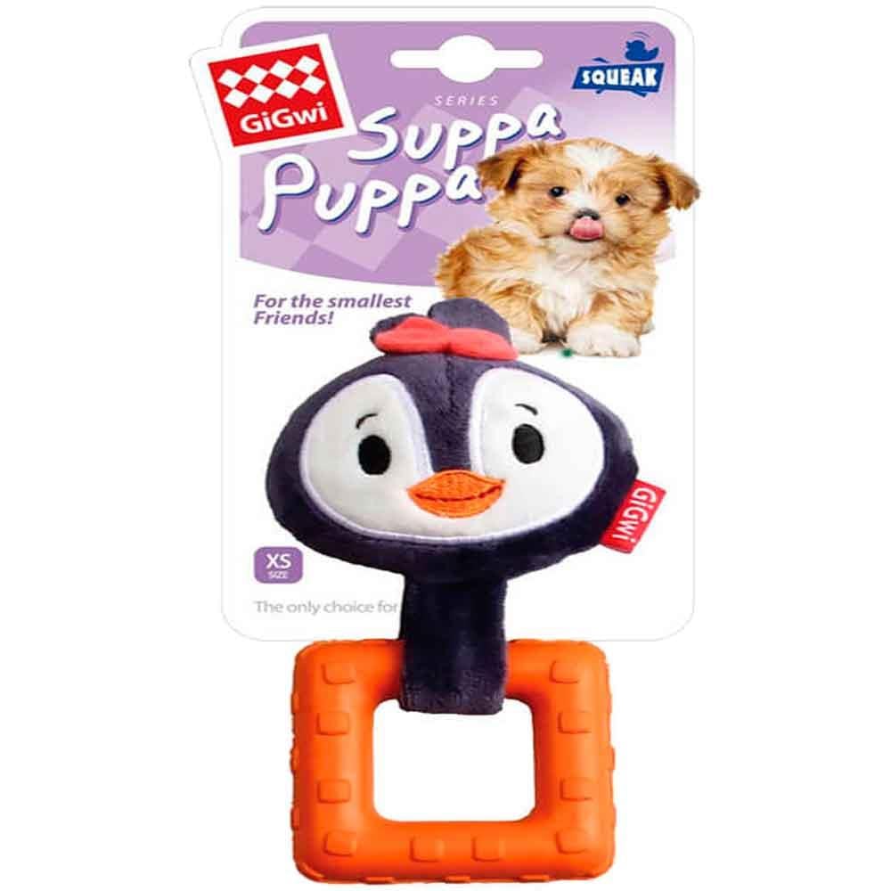 Gigwi Suppa Puppa Penguen Köpek Diş Kaşıma Oyuncağı 16 cm