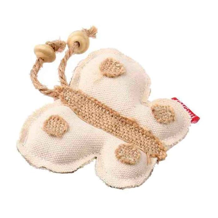 Catnipli Kelebek Natural Kumaşlı Kedi Oyuncağı