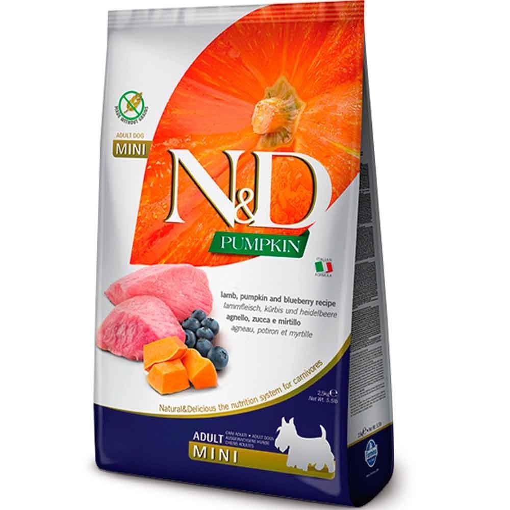 ND Balkabaklı Kuzu Etli Tahılsız Mini Irk Köpek Maması 800 GR