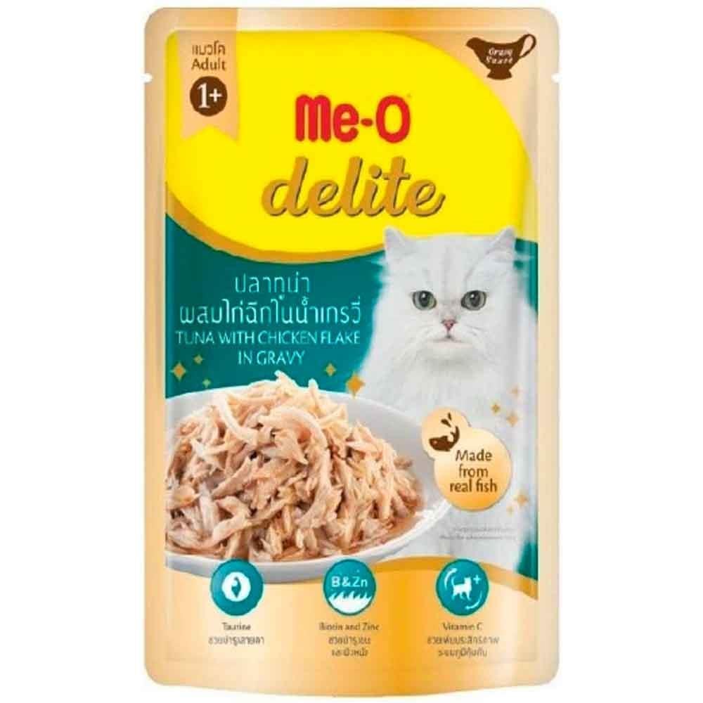 Me-O Delite Pouch Ton Balığı ve Tavuklu Kedi Konservesi 70 Gr