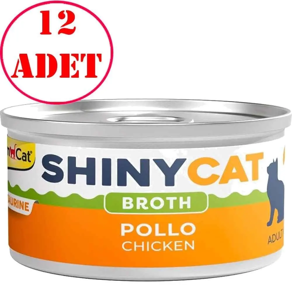 Gimcat Shinycat Kedi Konservesi Soslu Tavuklu 70 Gr 12 AD