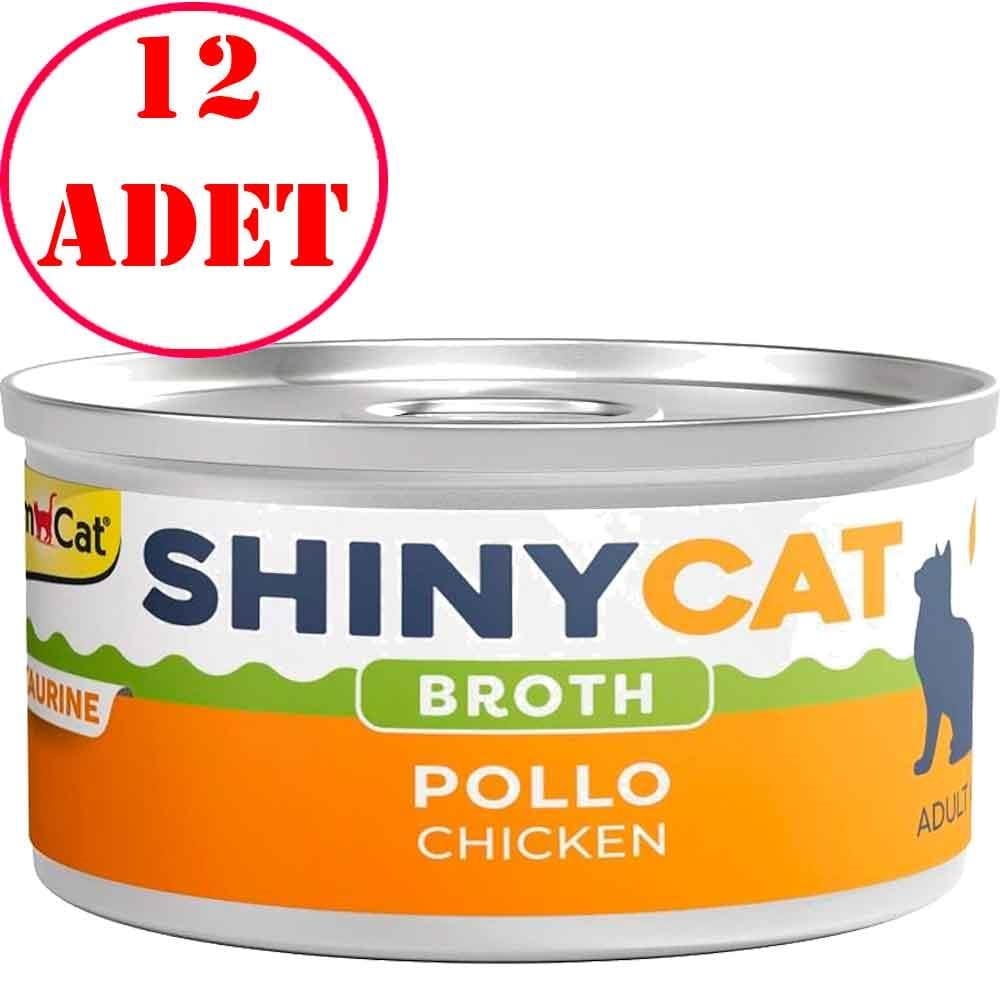 Gimcat Shinycat Kedi Konservesi Soslu Tavuklu 70 Gr 12 AD