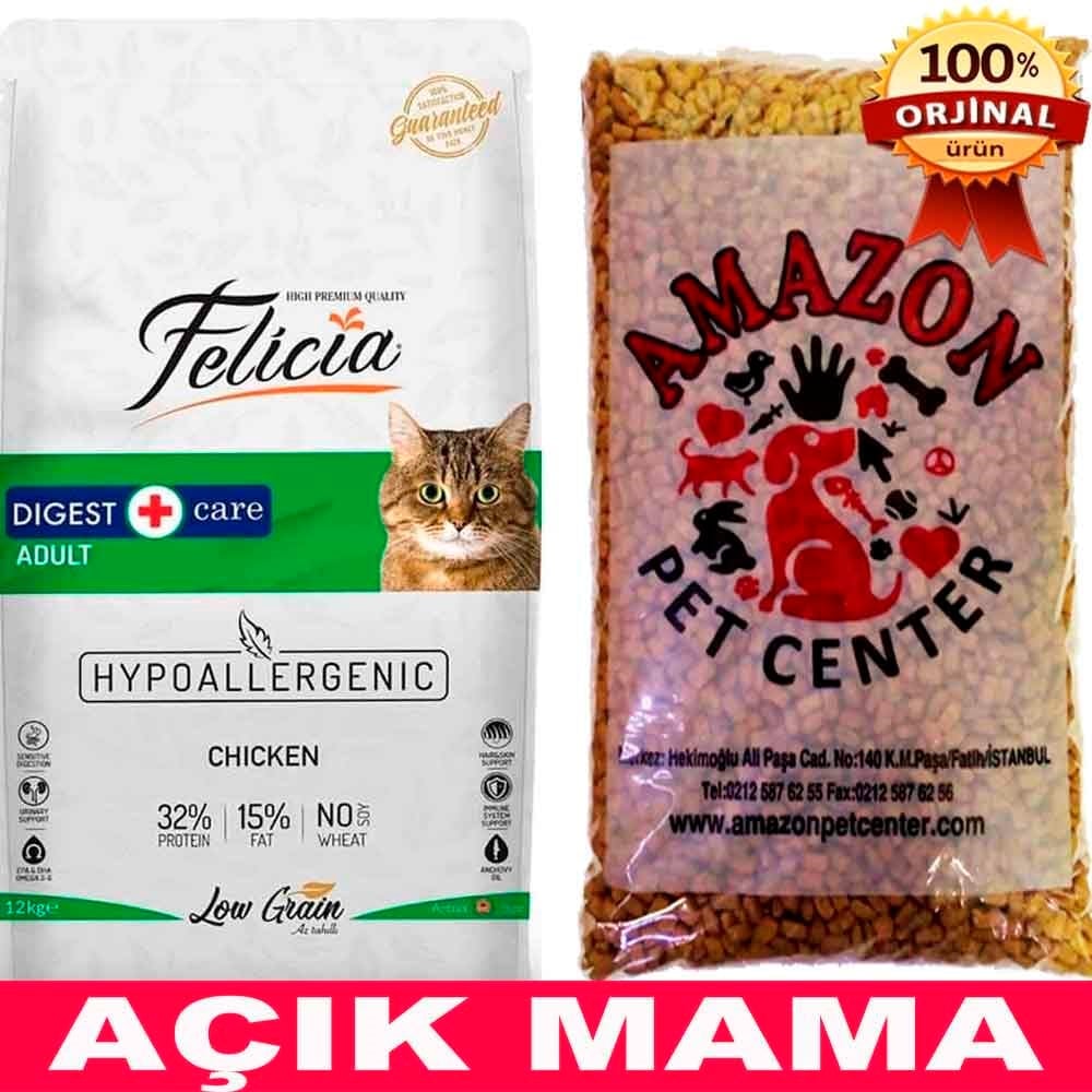 Felicia Düşük Tahıllı Tavuklu Kedi Maması Açık 1 Kg
