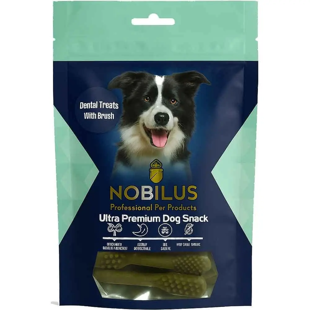 Nobilus Köpek Diş Temizleyici Ödül Maması Fırça Şekilli 80 Gr