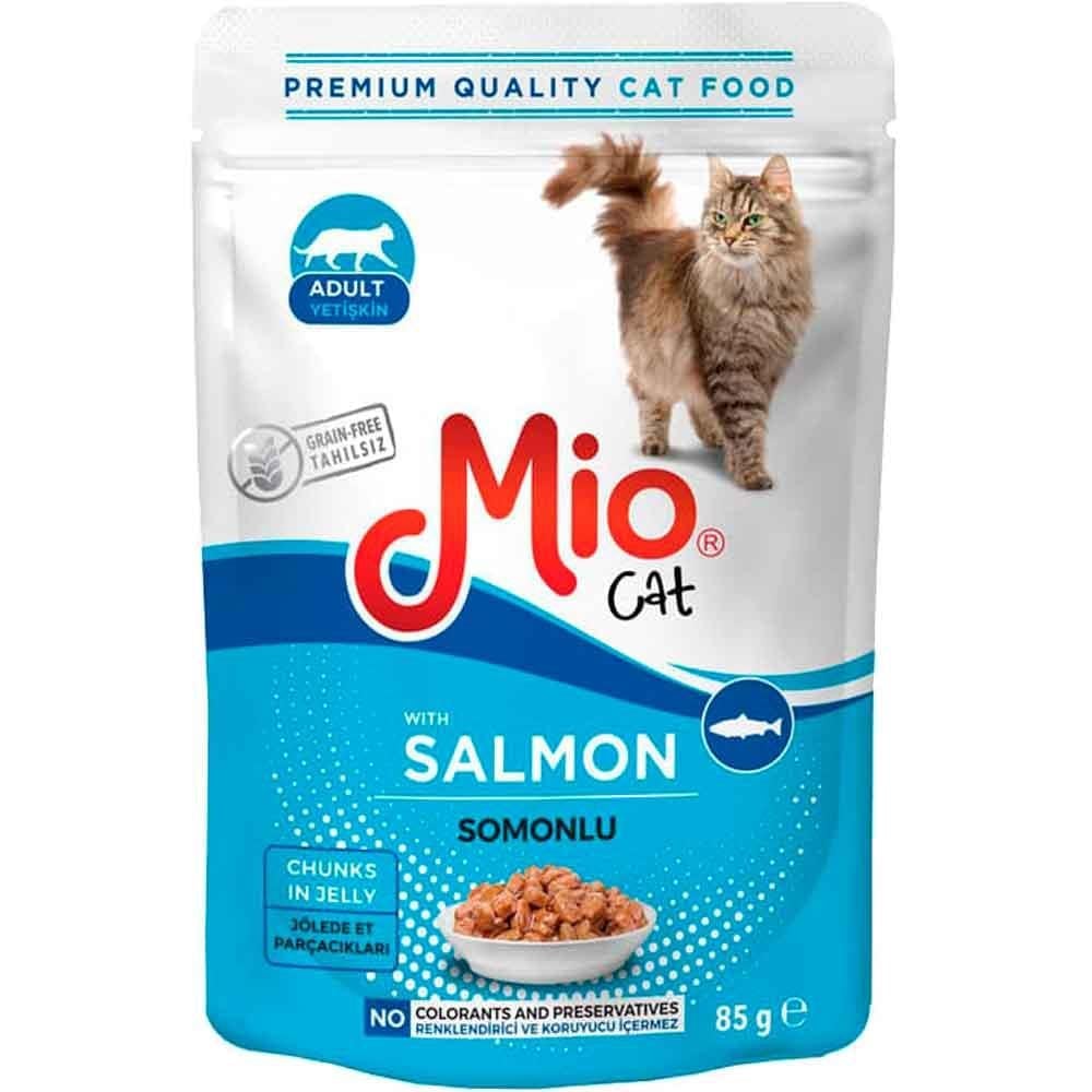 Mio Somonlu Kedi Yaş Mama Jöleli 85 Gr