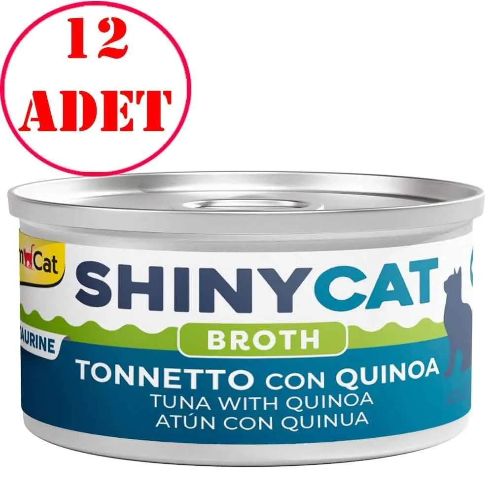 Gimcat Shinycat Kedi Konservesi Kinoalı ve Ton Balıklı 70 Gr 12 AD