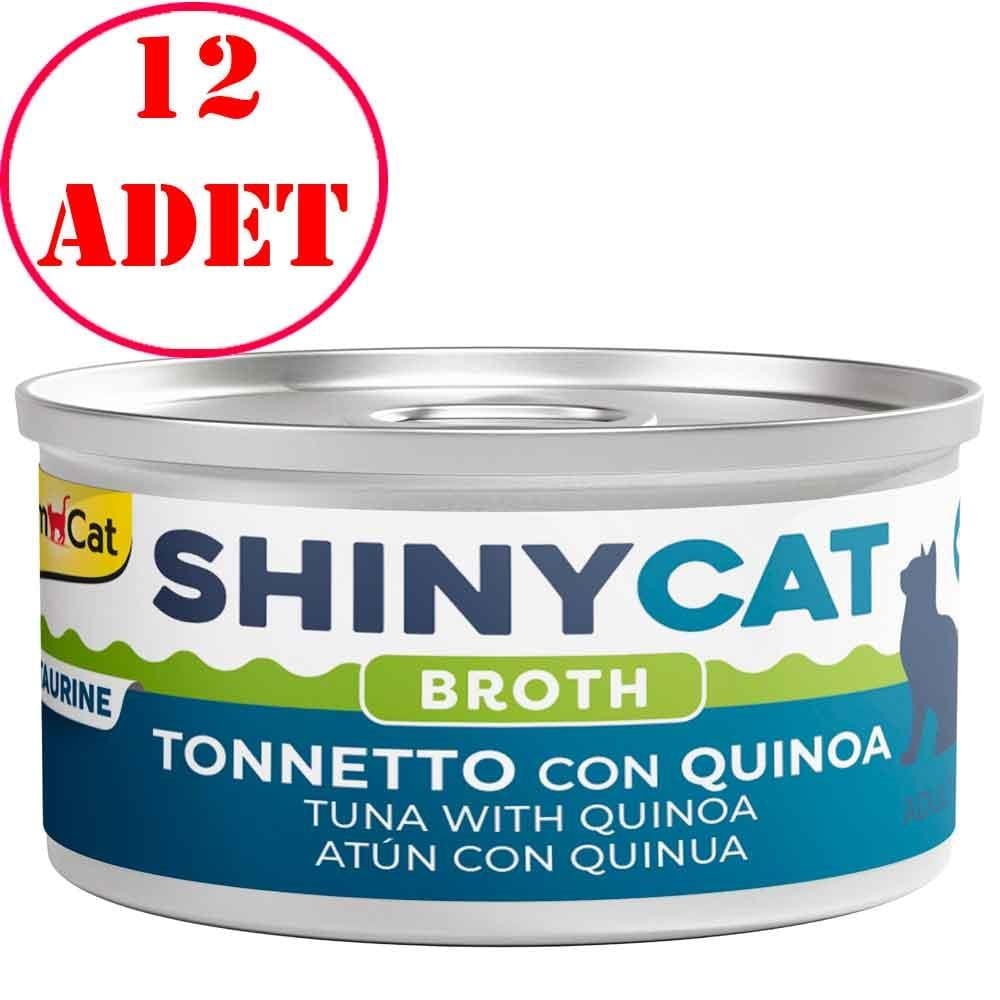 Gimcat Shinycat Kedi Konservesi Kinoalı ve Ton Balıklı 70 Gr 12 AD