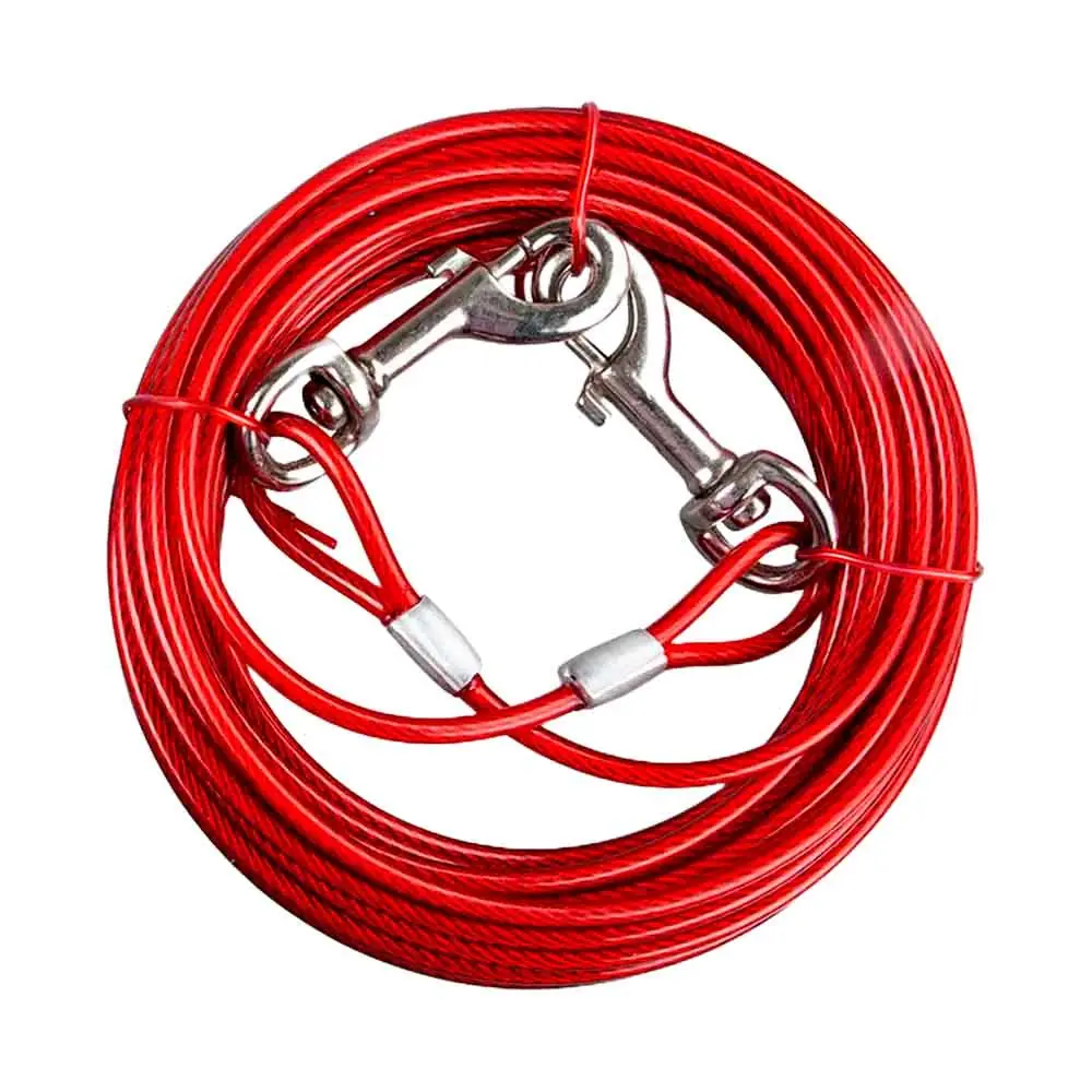 Orijin Pet Köpekler İçin Bahçe Bağlama Halatı Çelik 5 mm 3 M