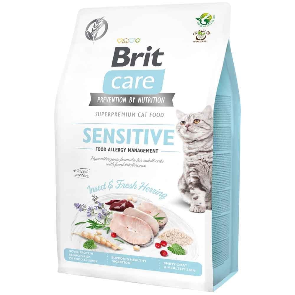 Brit Care Sensitive Hypo-Allergenic Böcek Proteinli Tahılsız Yetişkin Kedi Maması 7 Kg