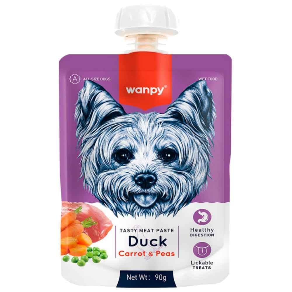 Wanpy Ördek Etli ve Havuçlu Ezme Köpek Ödül Maması 90 Gr