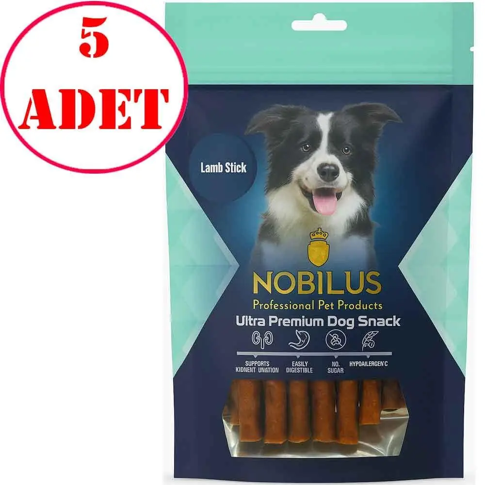 Nobilus Köpek Ödül Maması Kuzu Etli Çubuk 80 Gr 5 AD