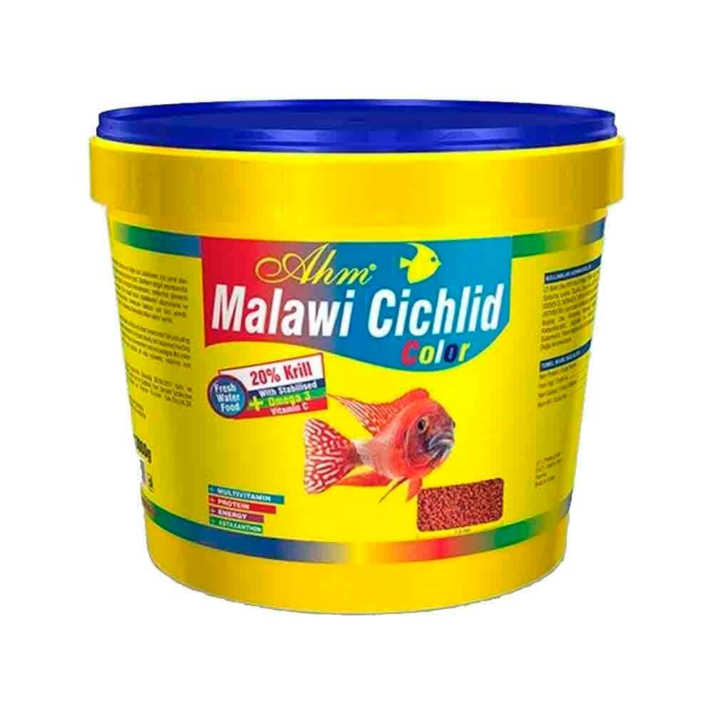Ahm Malawi Cichlid Balığı Granulat Color Ciklet Balık Yemi 3 kg