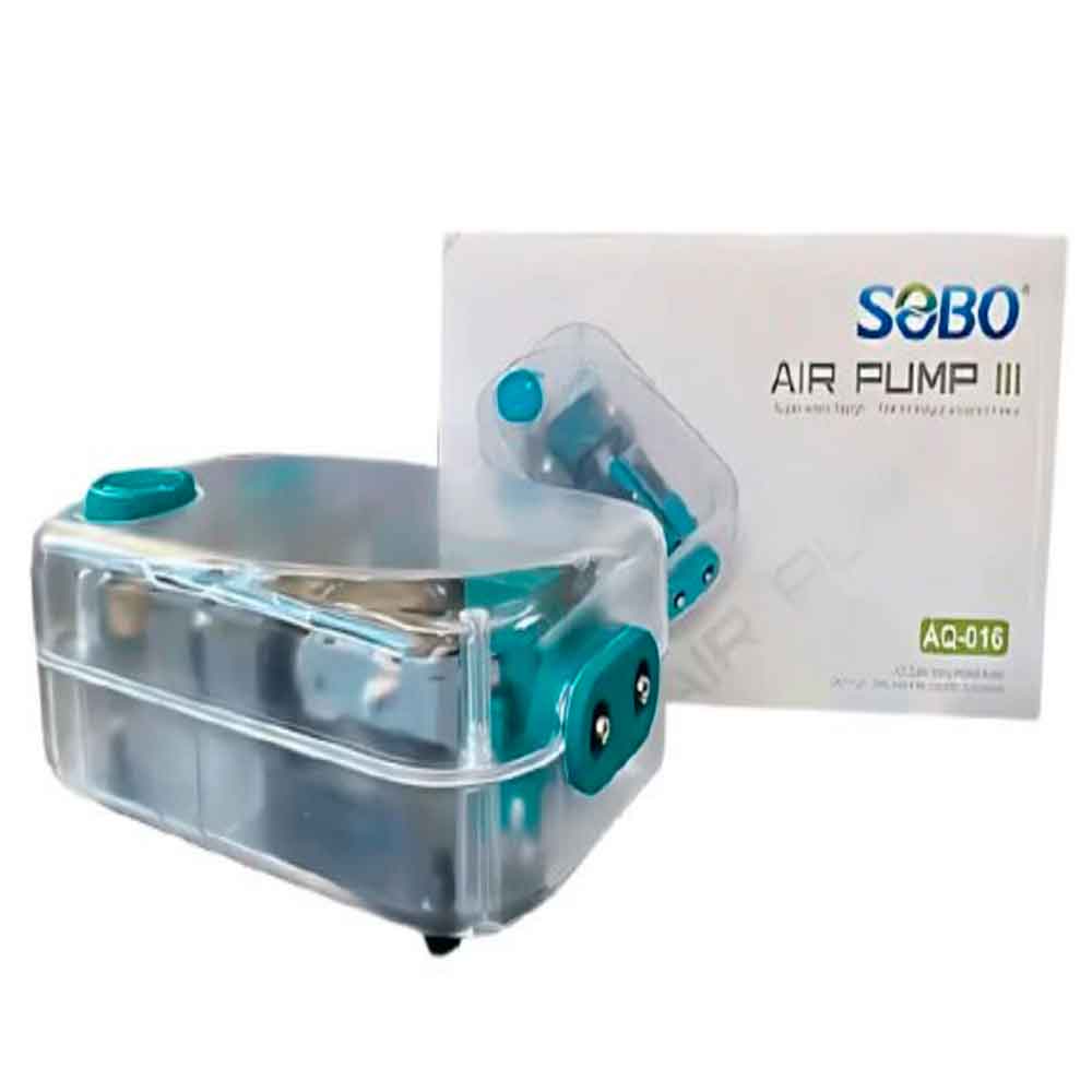 Sobo Akvaryum Hava Motoru Şeffaf Kasa 8W 2×6 L/Min AQ-016