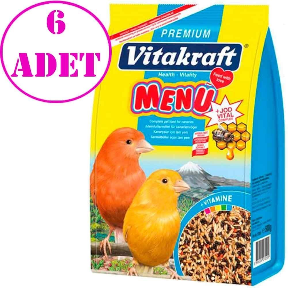 Vitakraft Menü Jod Vital Ballı Kanarya Yemi 500 Gr 6 AD