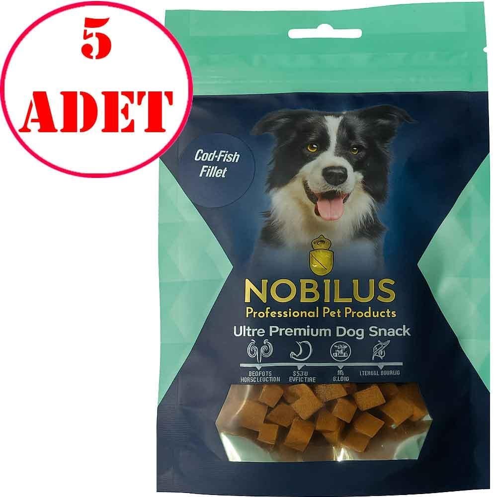 Nobilus Köpek Ödül Maması Morina Balığı Lezzet Küpleri 80 Gr 5 AD