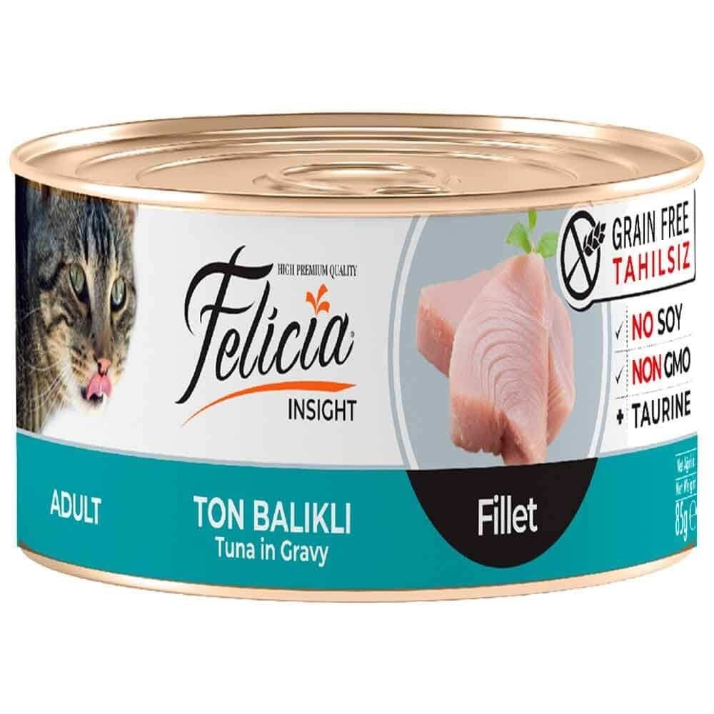 Felicia Tahılsız Ton Balık Filetolu Yaş Kedi Maması 85 Gr