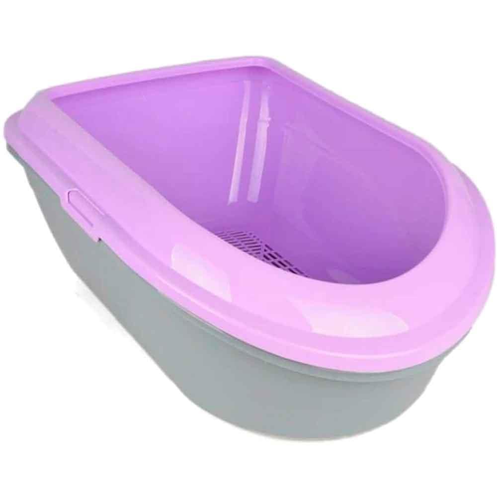 Amazon Açık Elekli Kedi Tuvaleti Pembe
