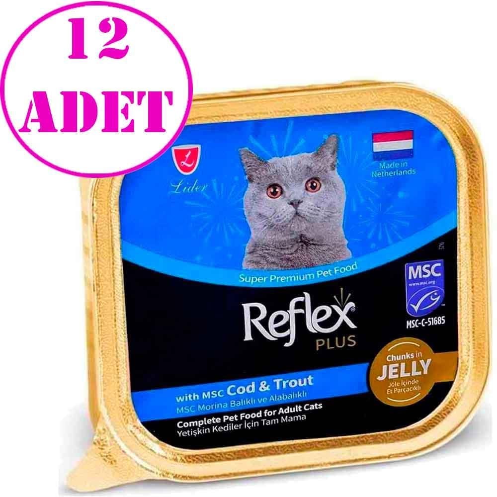 Reflex Plus Jöleli Morina Balıklı Kedi Konservesi 85 Gr 12 AD